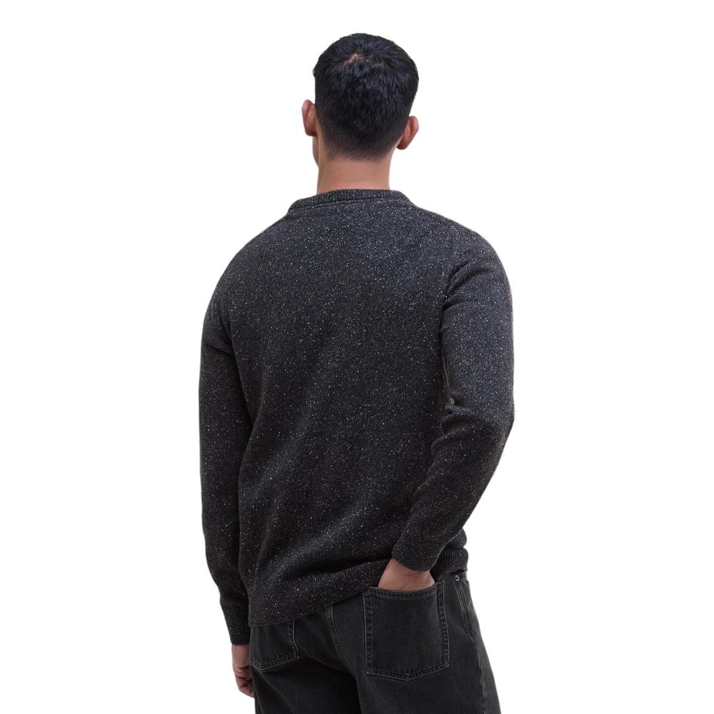 Black Wool Sweatshirt - ventzia