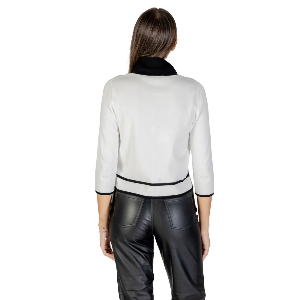 Black And White Viscose Sweatshirt - ventzia