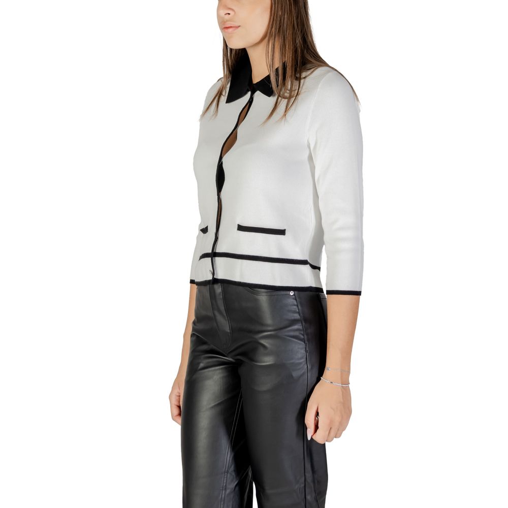 Black And White Viscose Sweatshirt - ventzia