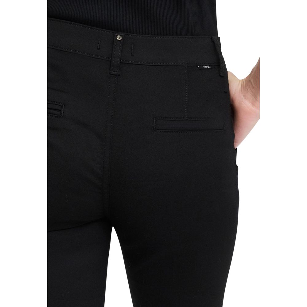 Black Cotton Dress Pants - ventzia