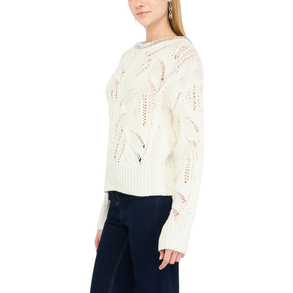 White Marabou Sweatshirt - ventzia