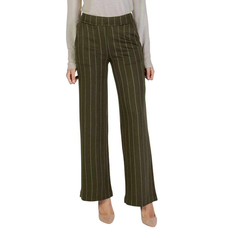 Bicolor Viscose Casual Pants - ventzia