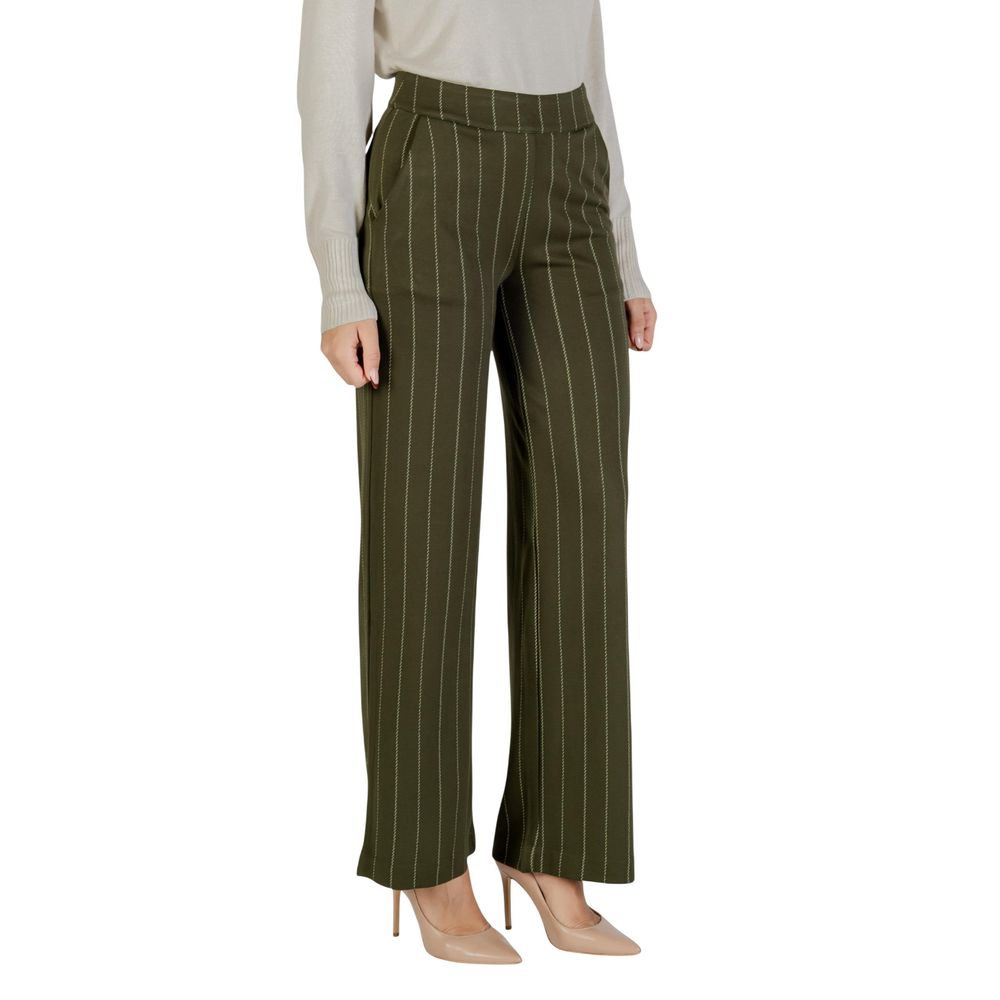 Bicolor Viscose Casual Pants - ventzia