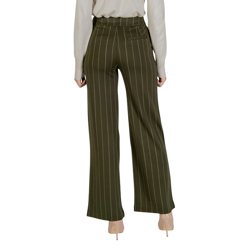 Bicolor Viscose Casual Pants - ventzia