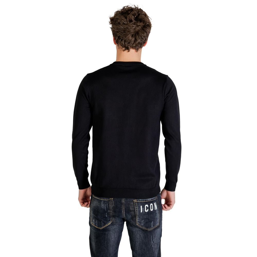 Black Viscose Sweatshirt - ventzia