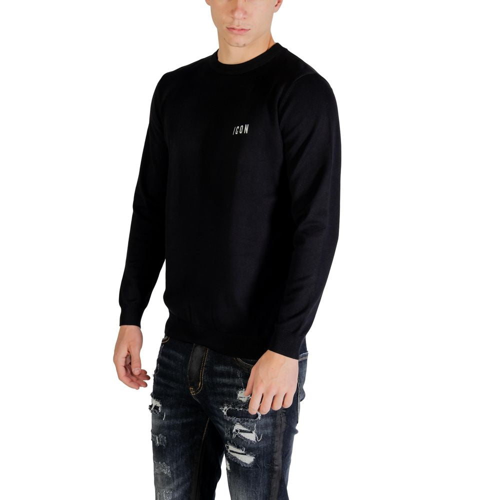 Black Viscose Sweatshirt - ventzia