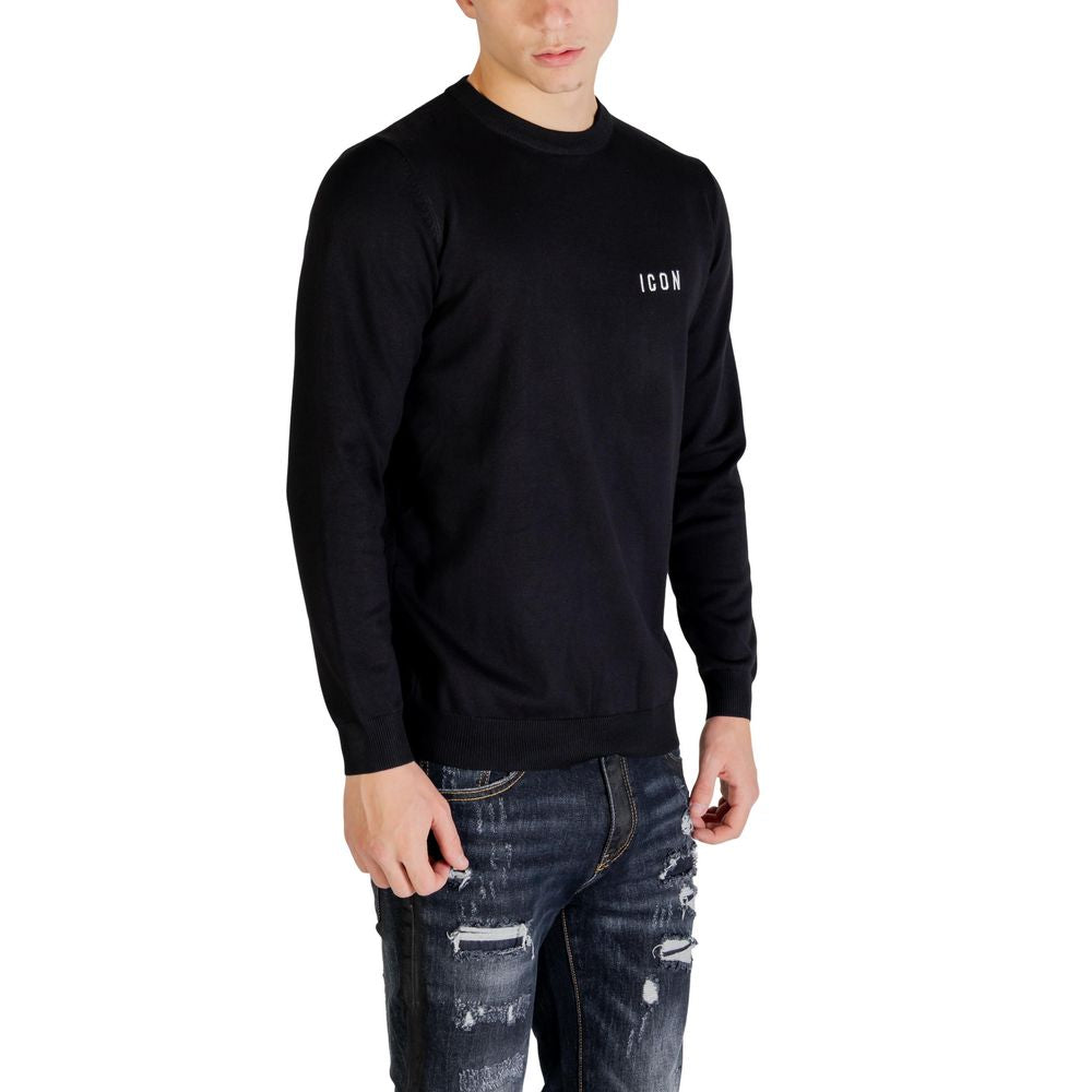 Black Viscose Sweatshirt - ventzia