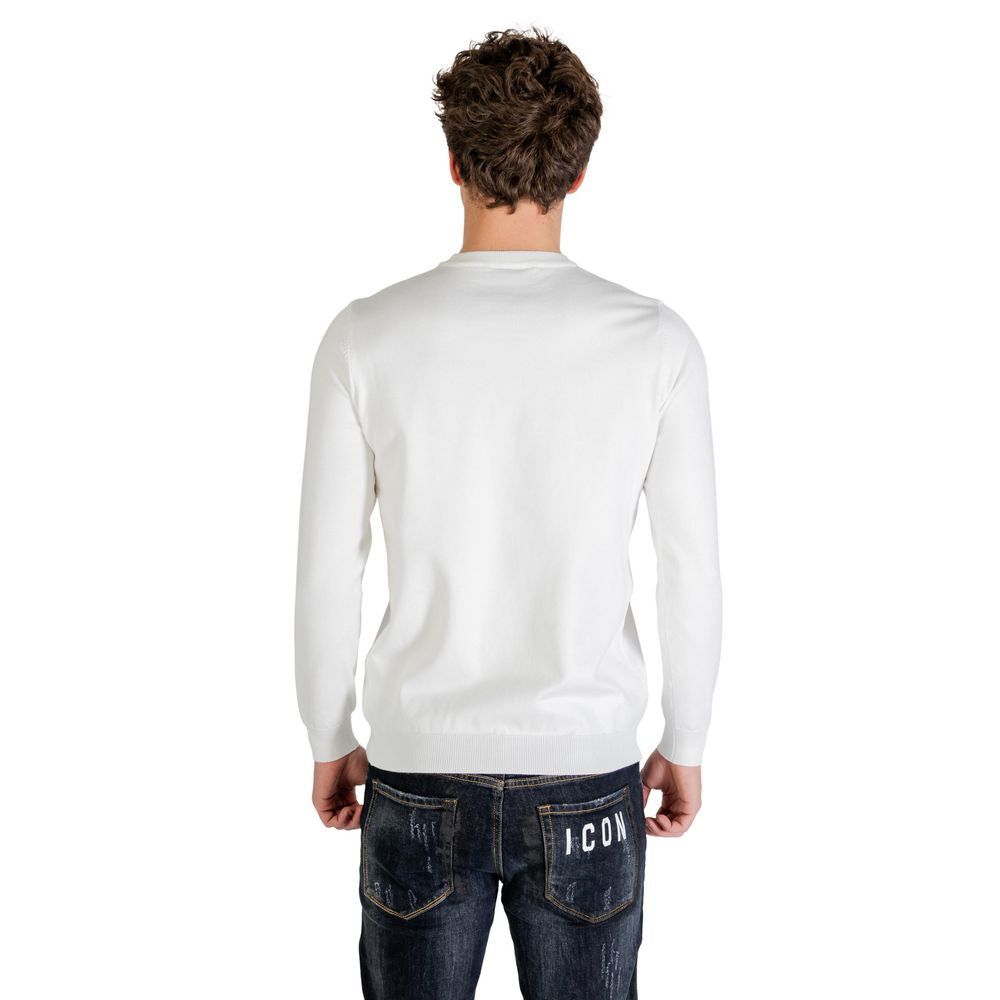 White Viscose Sweatshirt - ventzia