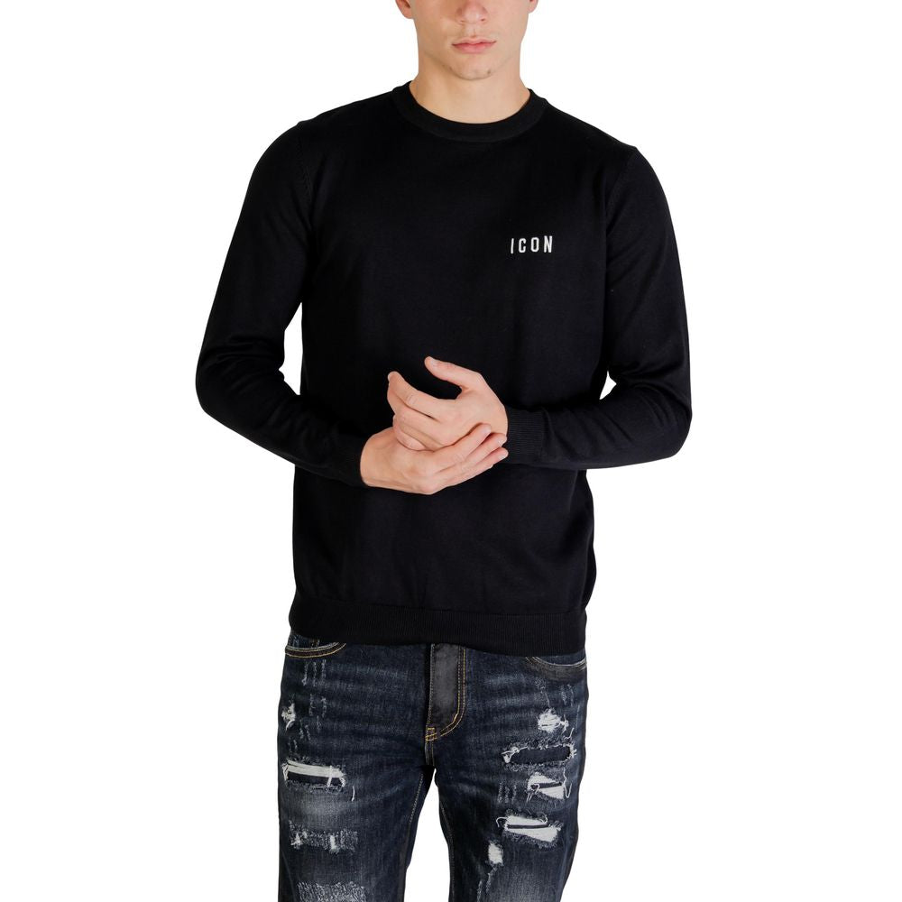Black Viscose Sweatshirt - ventzia