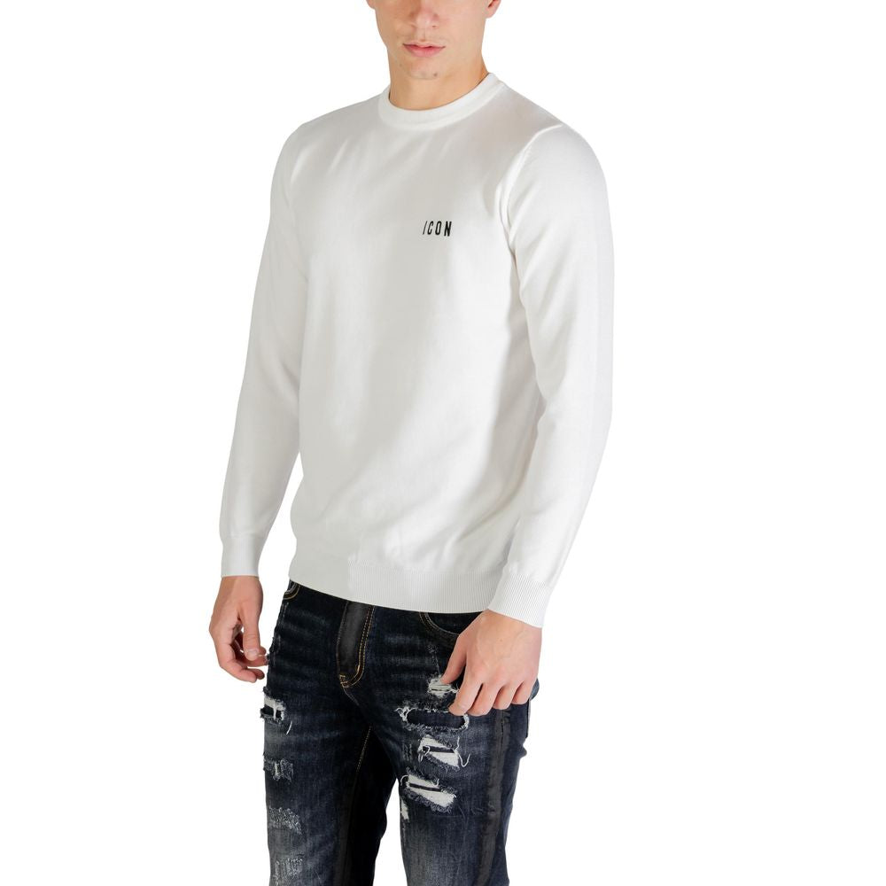 White Viscose Sweatshirt - ventzia