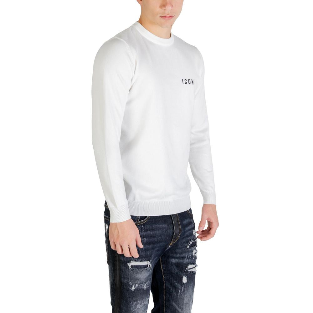 White Viscose Sweatshirt - ventzia