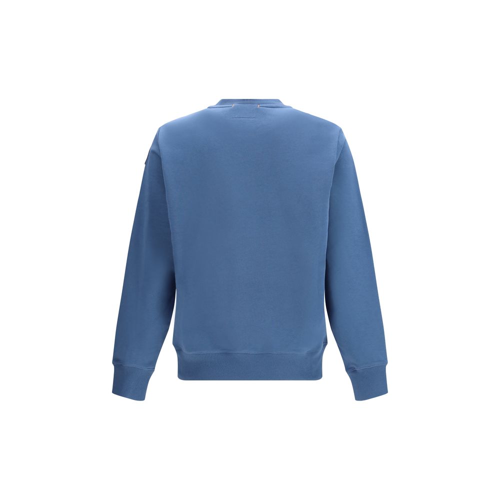 Blue Cotton Sweatshirt - ventzia