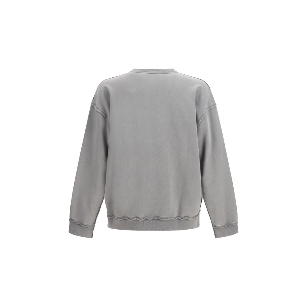 Gray Cotton Sweatshirt - ventzia