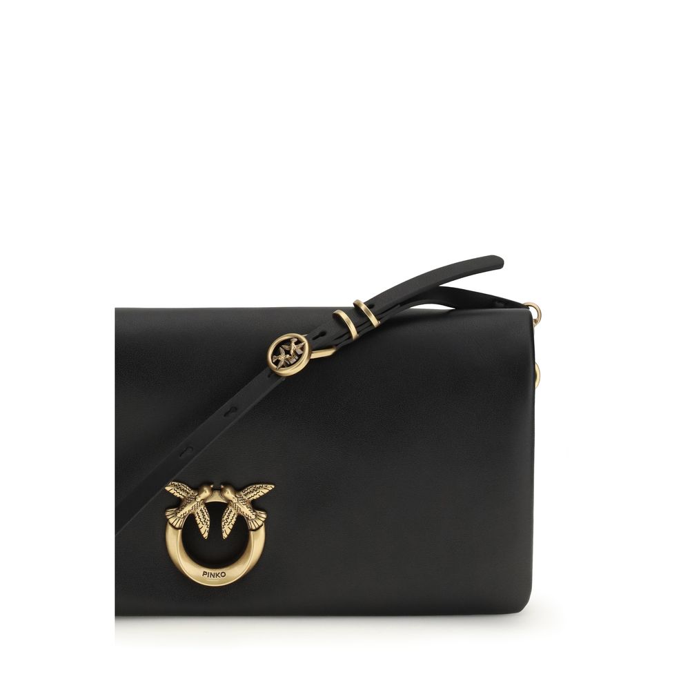 Black Calf Leather Bos Taurus Clutch Bag - ventzia