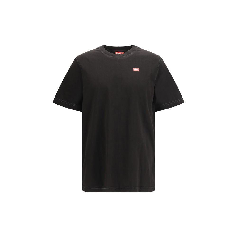 Black Cotton T-Shirt - ventzia