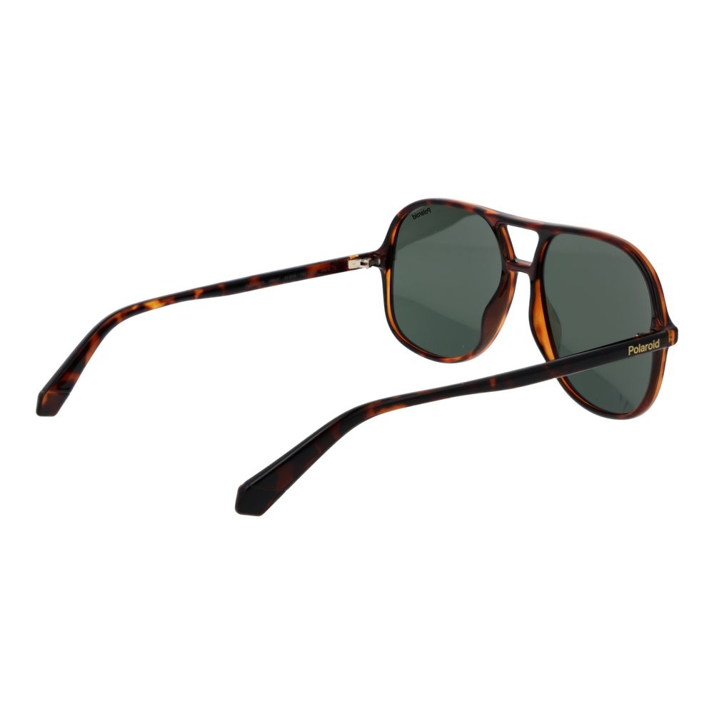 Brown Polycarbonate Sunglasses - ventzia