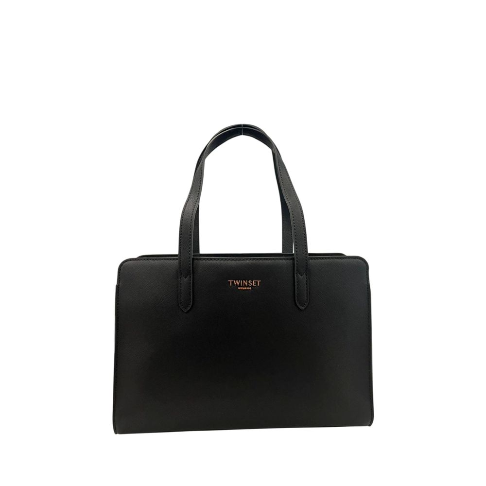 Black PU Women Shoulder Bag - ventzia