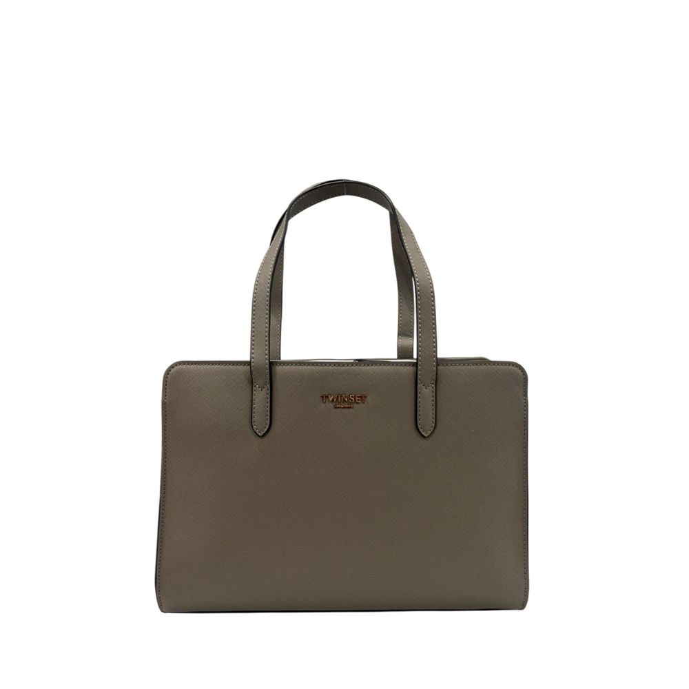 Grey PU Women Shoulder Bag - ventzia
