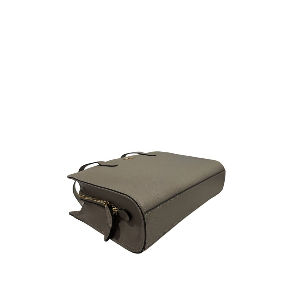 Grey PU Women Shoulder Bag - ventzia