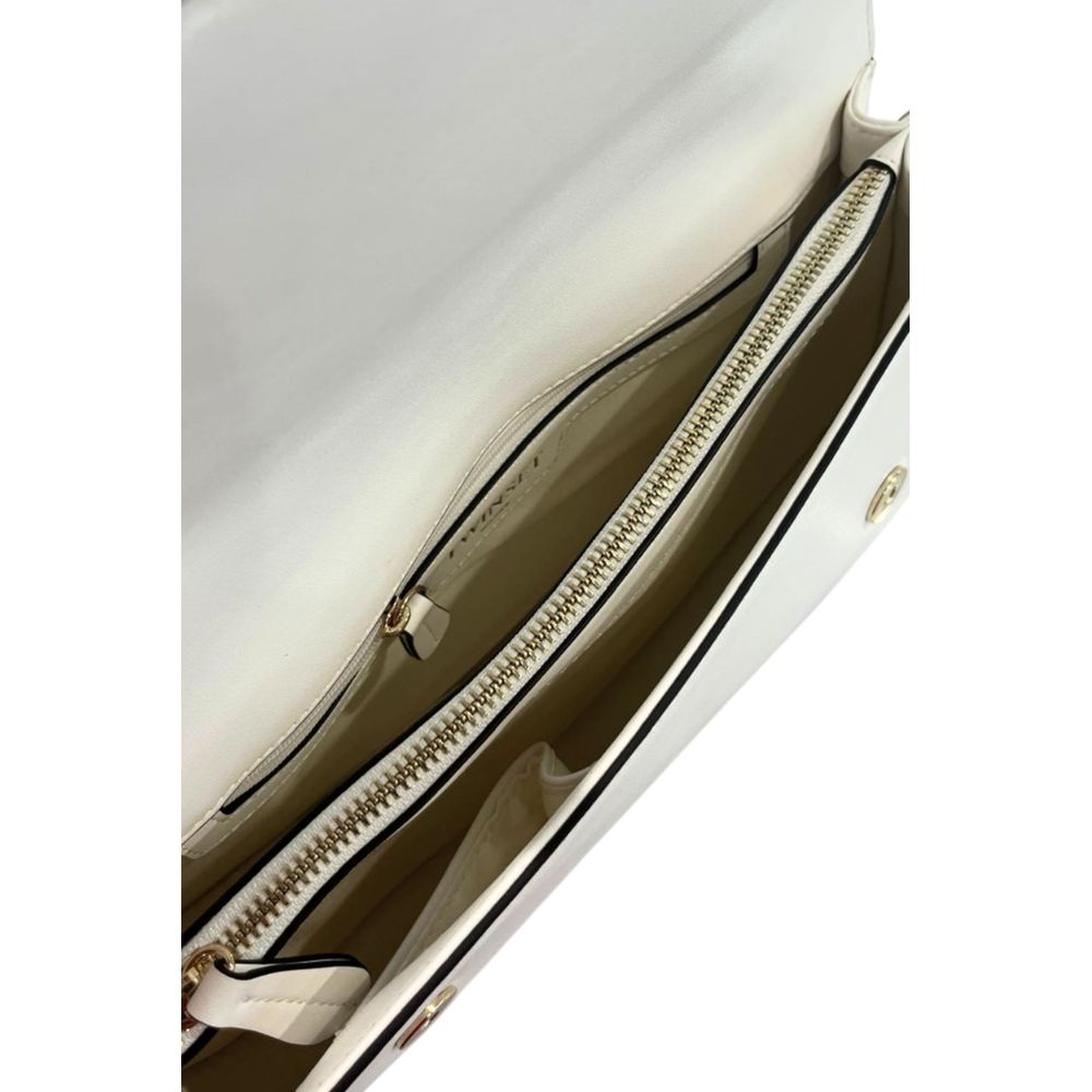 White PU Women Shoulder Bag - ventzia