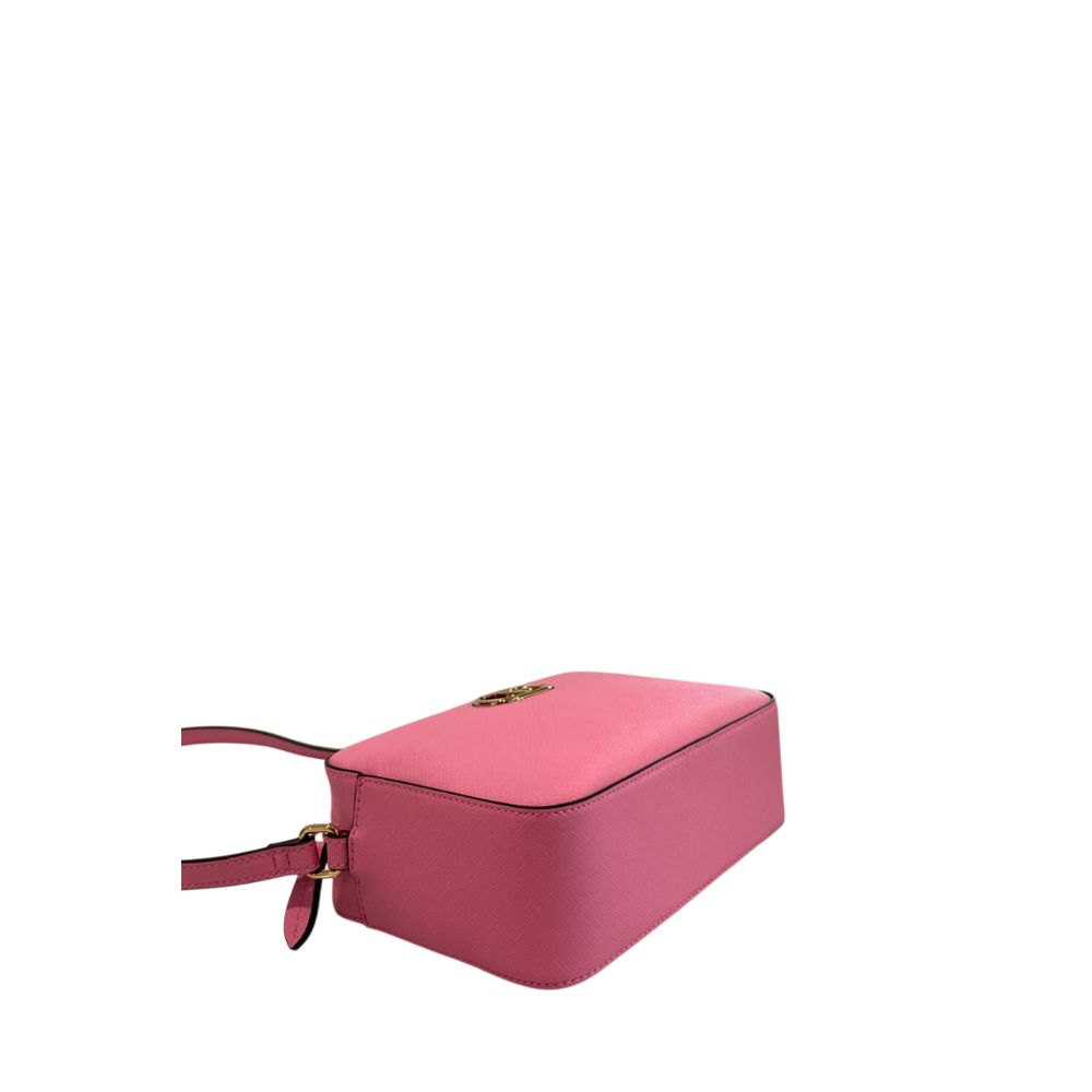 Pink PU Women Crossbody Bag - ventzia