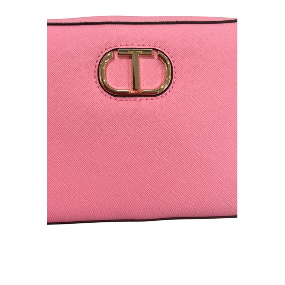Pink PU Women Crossbody Bag - ventzia