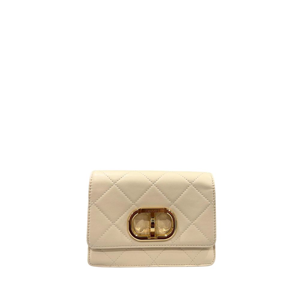 Beige PU Women Crossbody Bag - ventzia