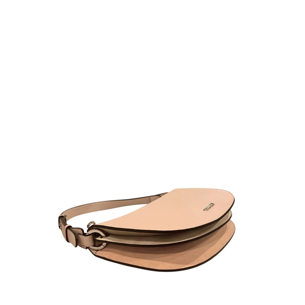 Pink PU Women Shoulder Bag - ventzia