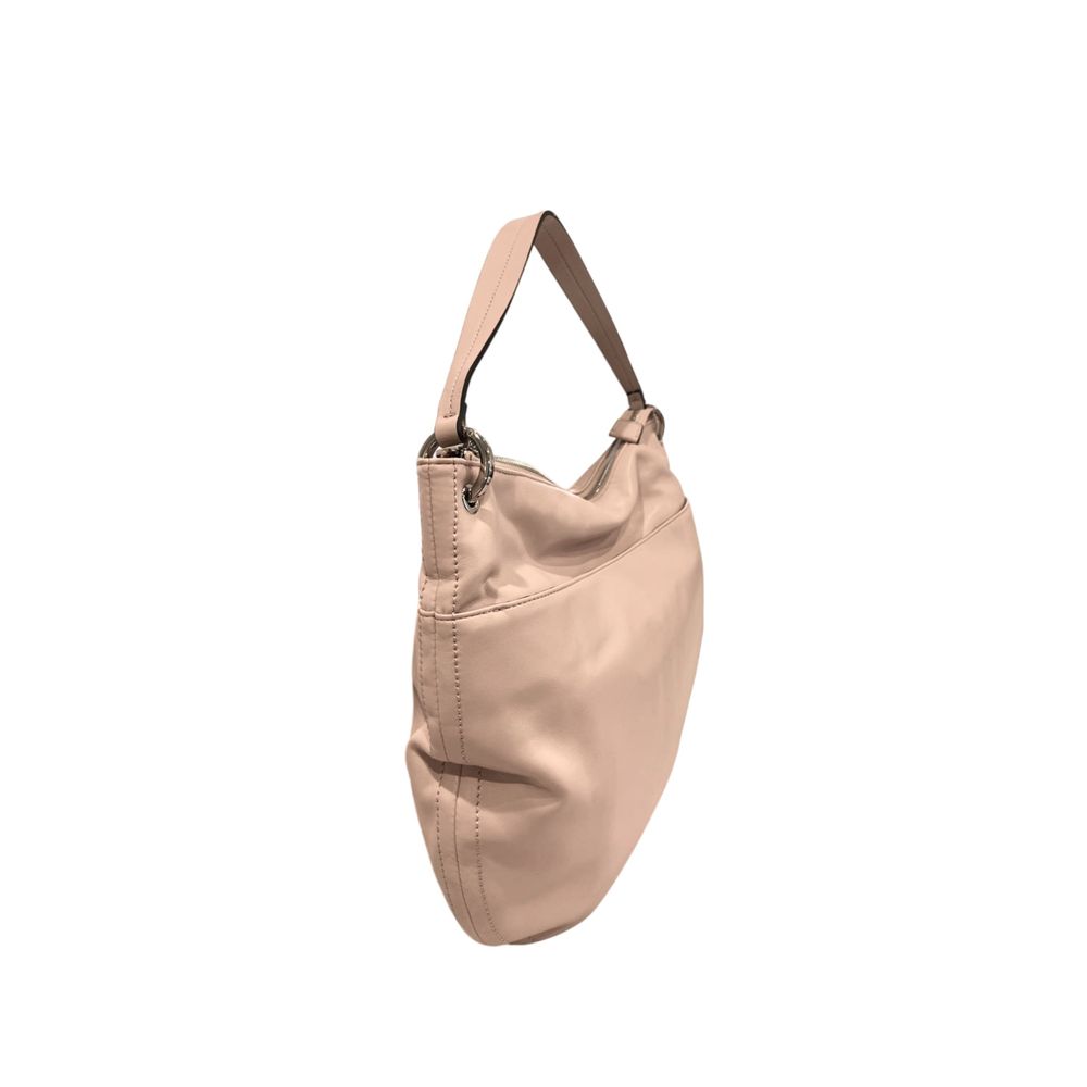 Pink PU Women Shoulder Bag - ventzia