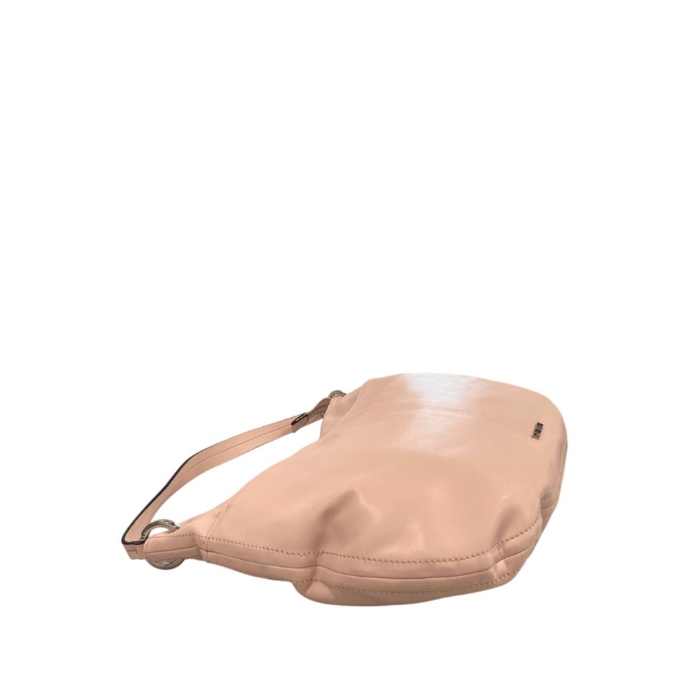 Pink PU Women Shoulder Bag - ventzia
