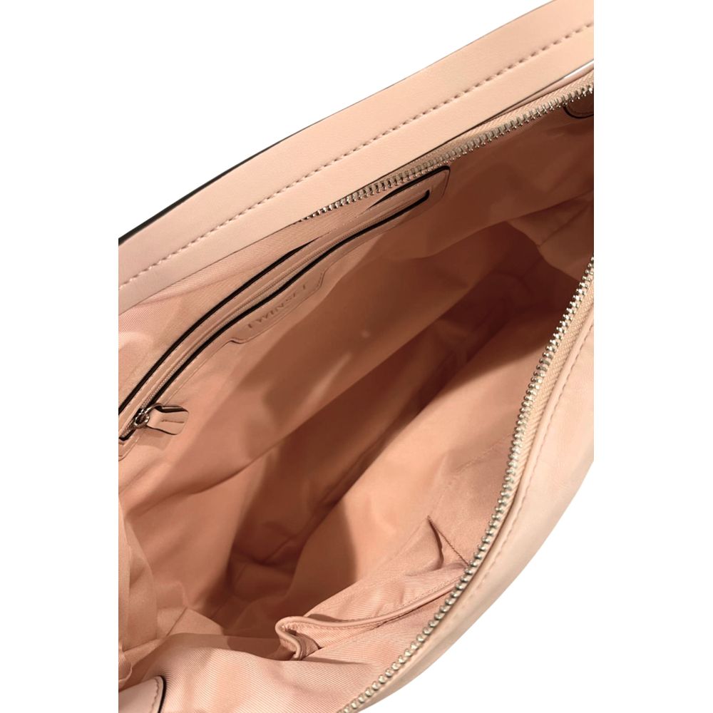 Pink PU Women Shoulder Bag - ventzia
