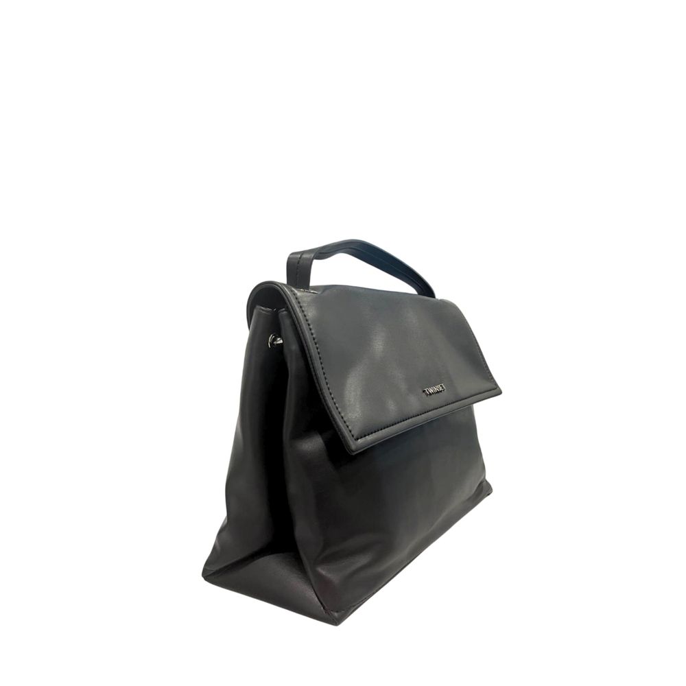 Black PU Women Handbag - ventzia