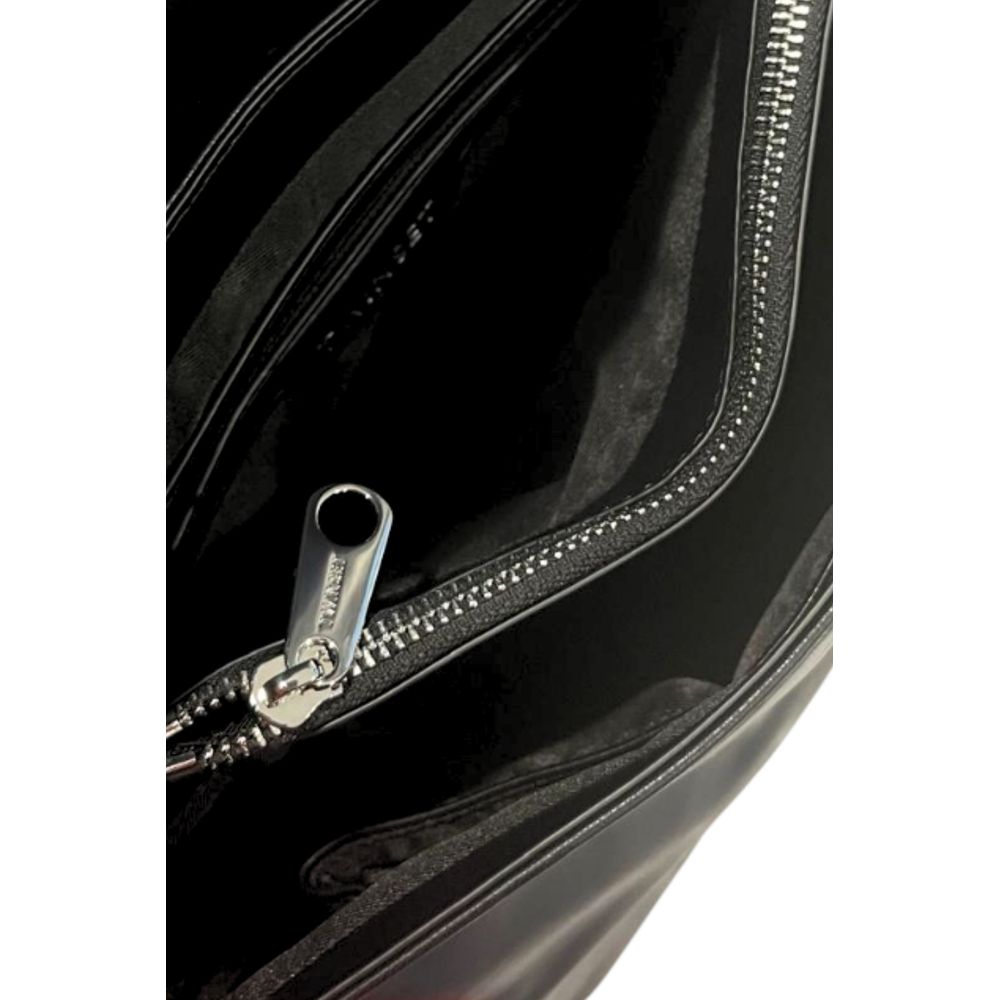 Black PU Women Handbag - ventzia