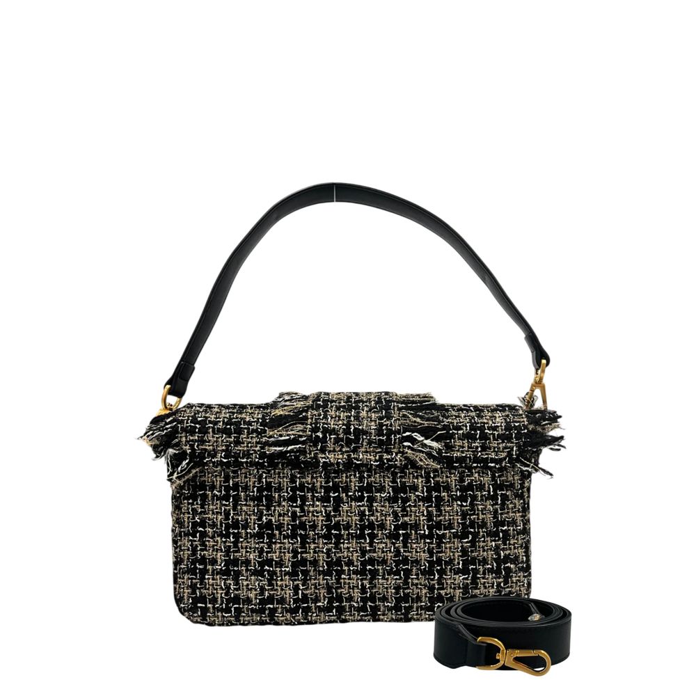 Black PU Women Shoulder Bag - ventzia