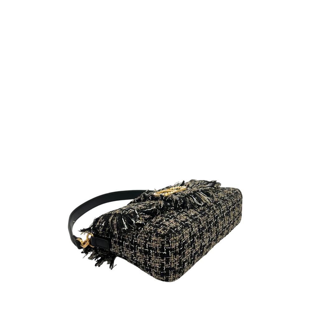 Black PU Women Shoulder Bag - ventzia