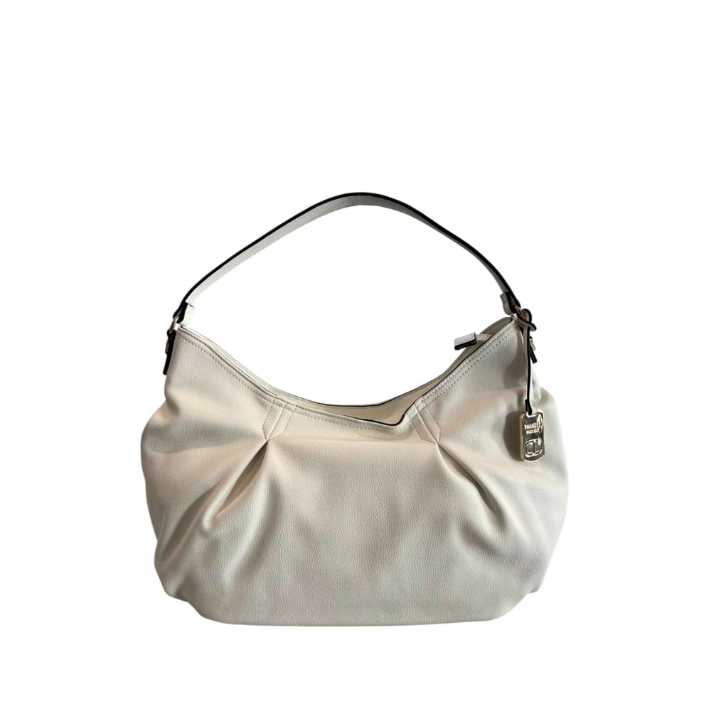 White PU Women Shoulder Bag - ventzia