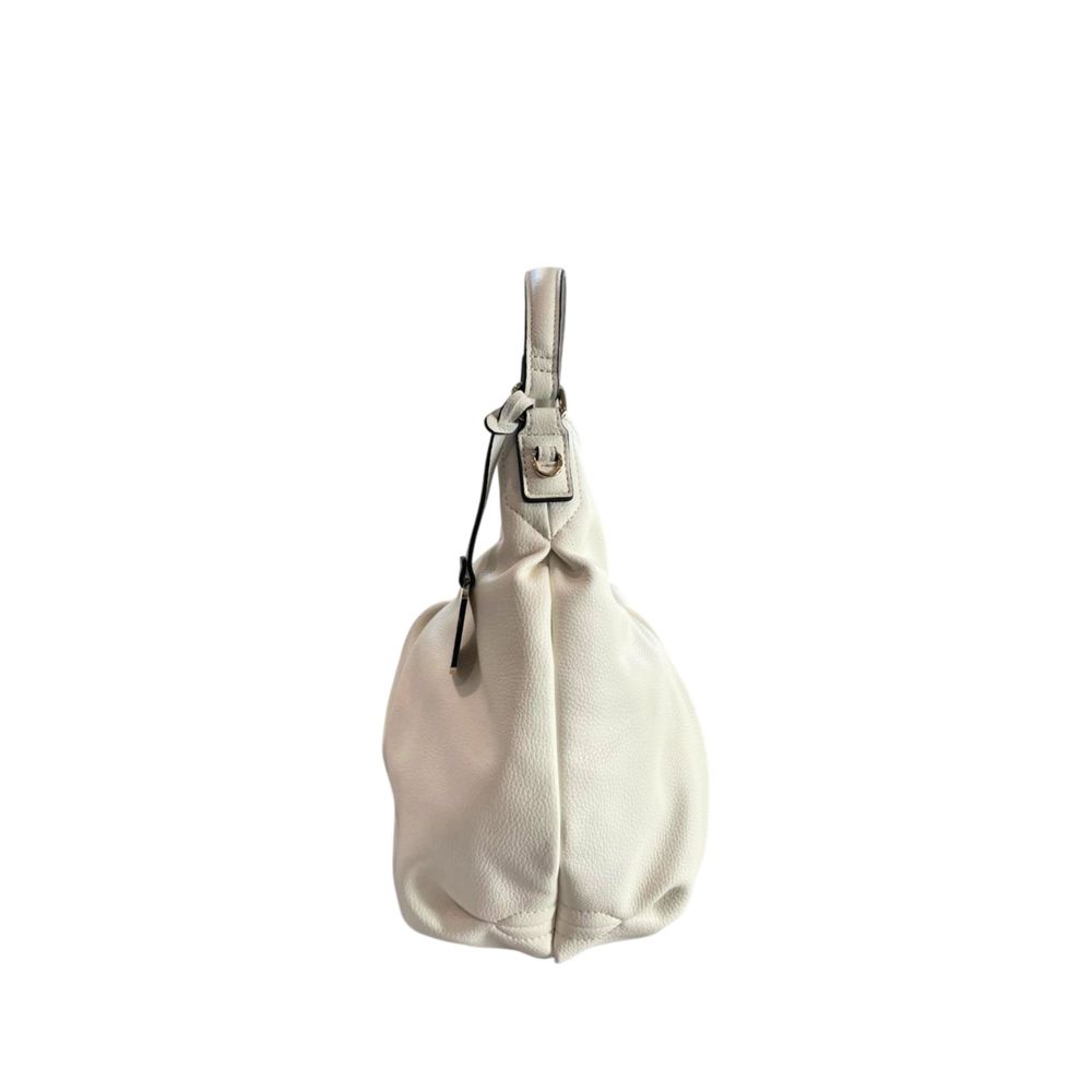 White PU Women Shoulder Bag - ventzia