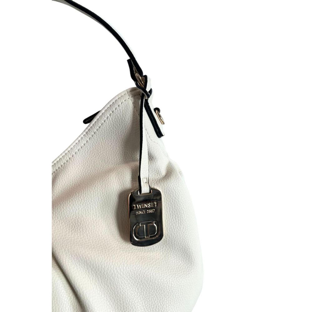 White PU Women Shoulder Bag - ventzia