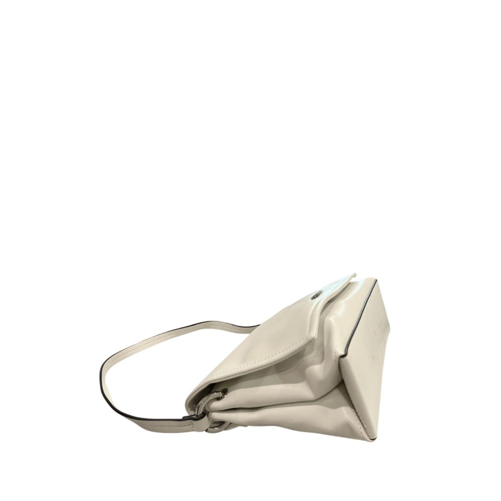 White PU Women Shoulder Bag - ventzia