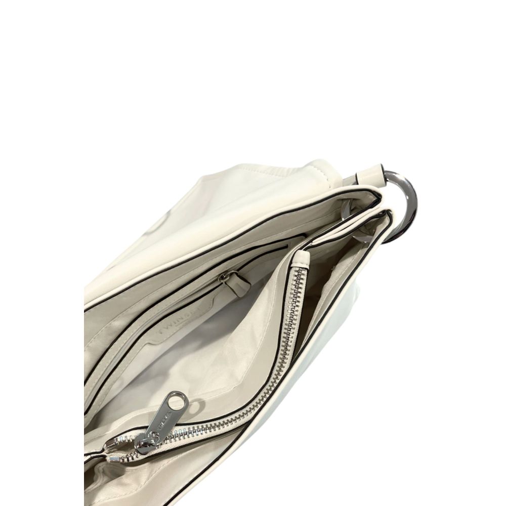 White PU Women Shoulder Bag - ventzia