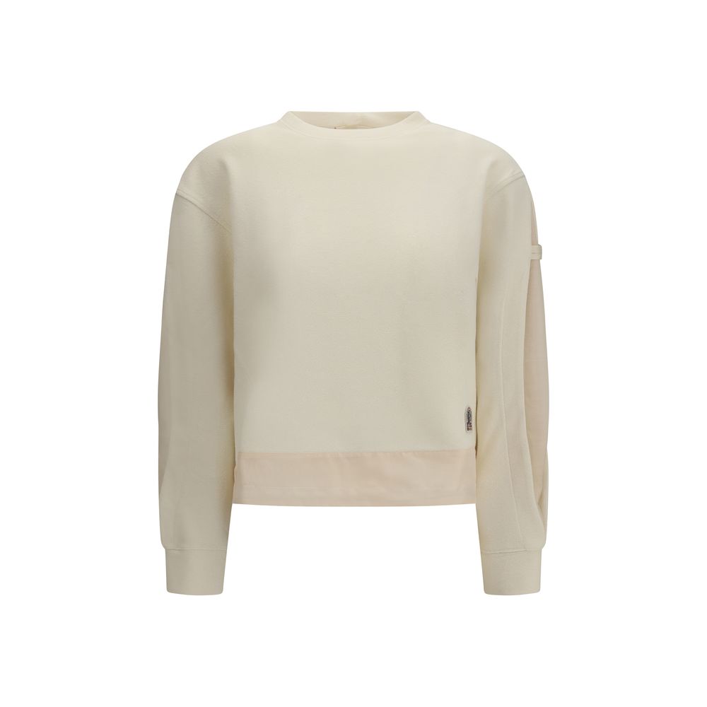 Beige Polyester Sweatshirt - ventzia