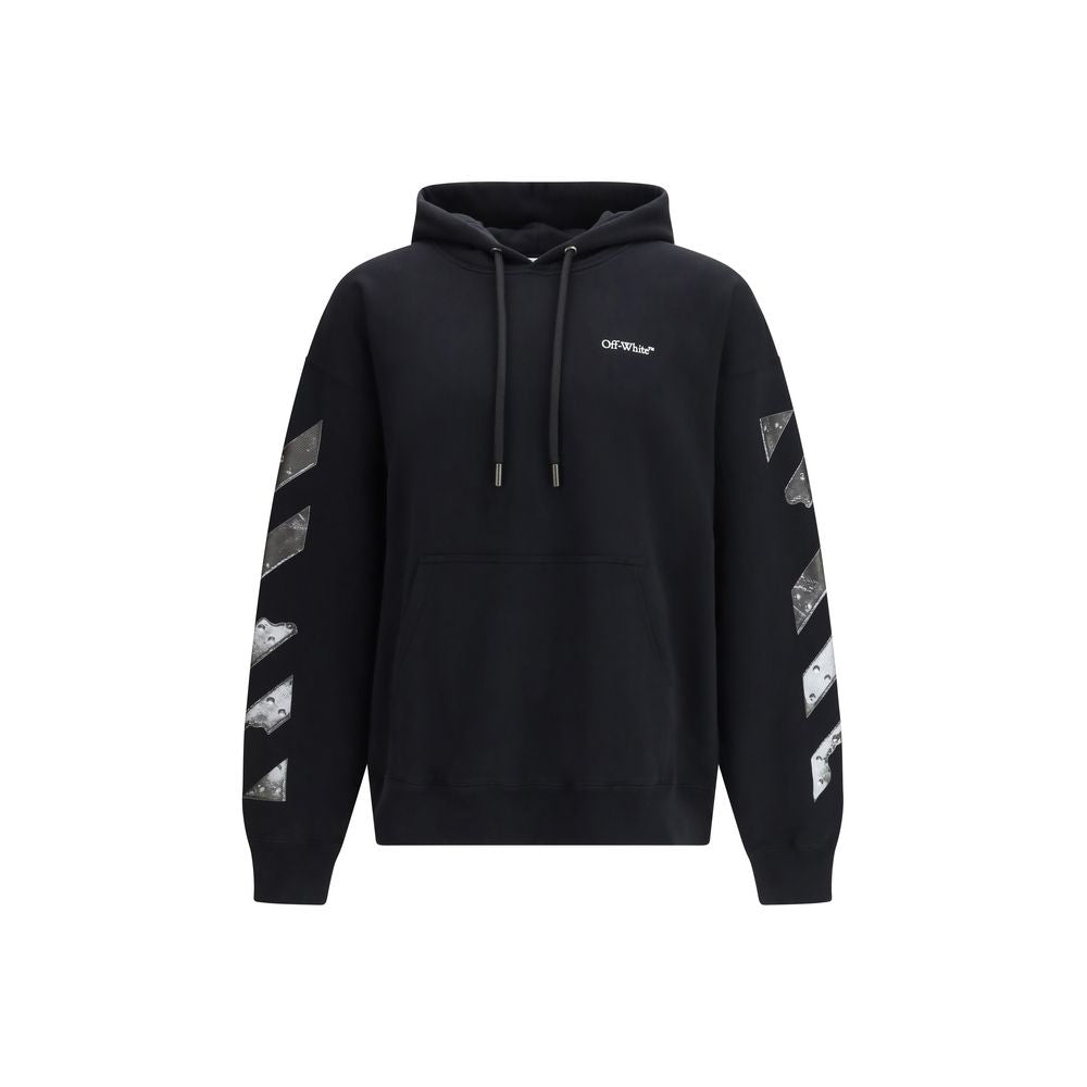 Black Cotton Sweatshirt - ventzia