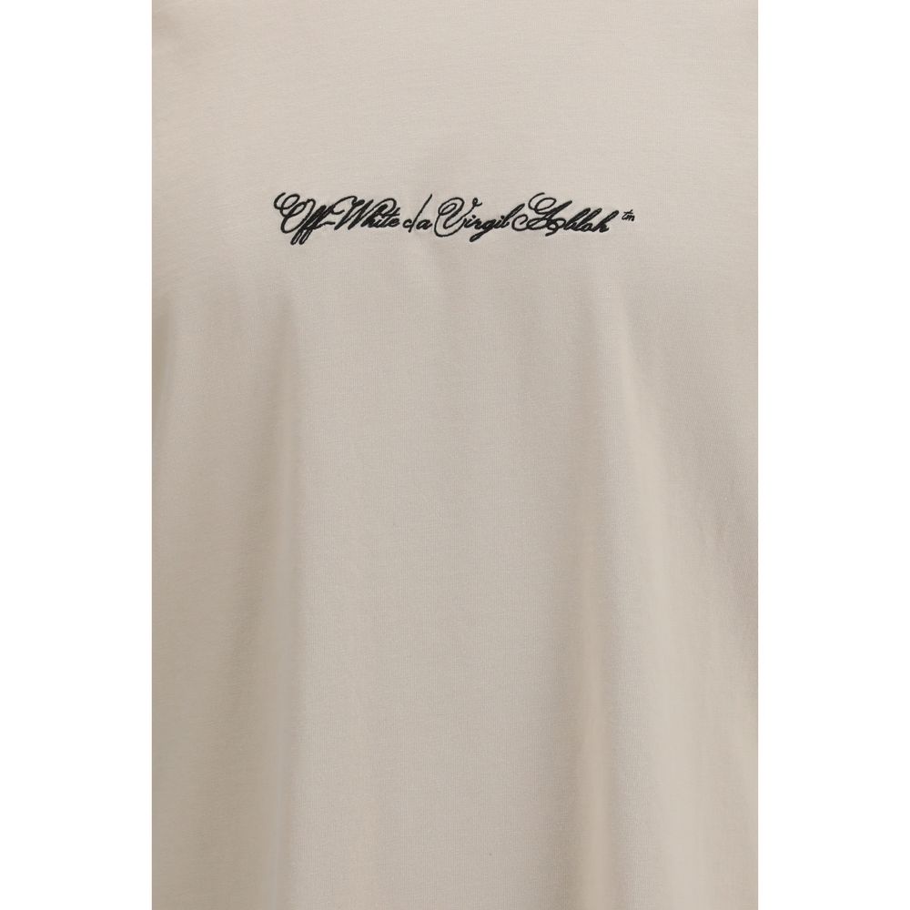 Beige Cotton T-Shirt - ventzia