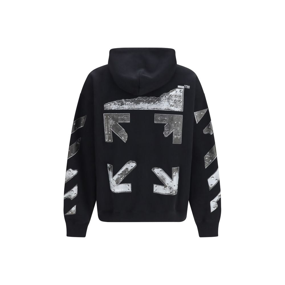 Black Cotton Sweatshirt - ventzia