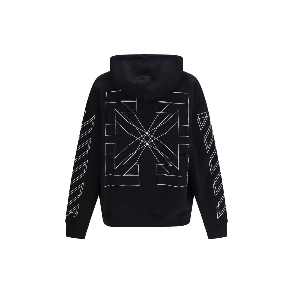 Black Cotton Sweatshirt - ventzia