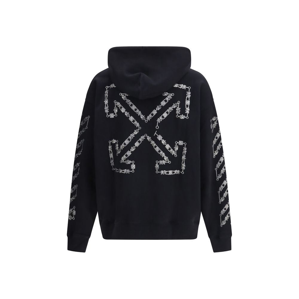 Black Cotton Sweatshirt - ventzia