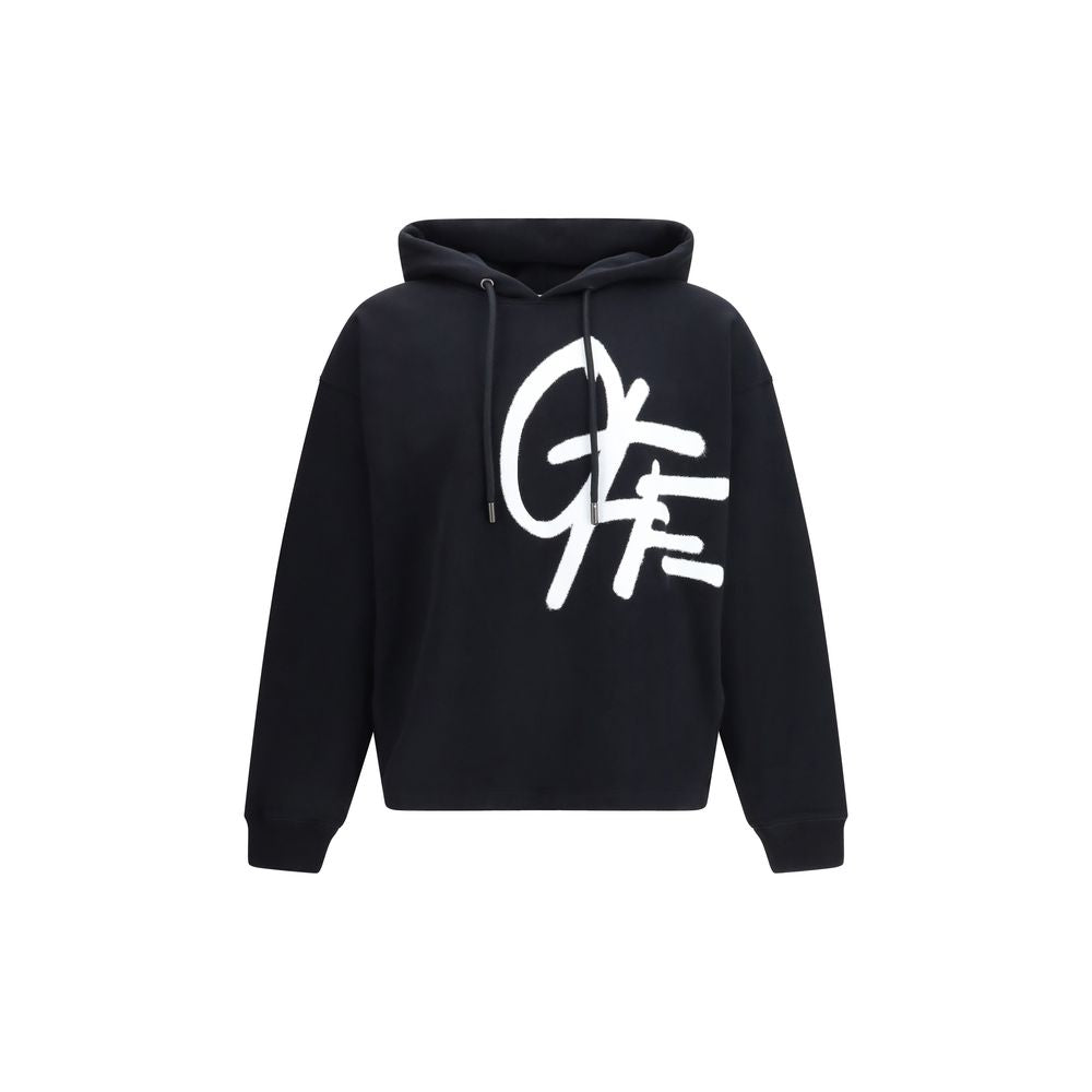Black Cotton Sweatshirt - ventzia