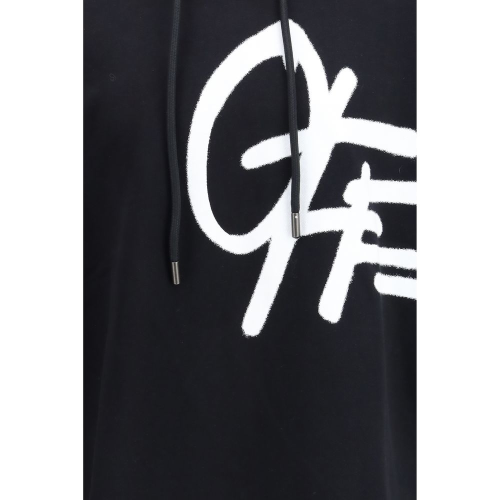 Black Cotton Sweatshirt - ventzia
