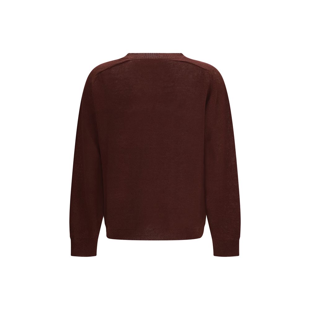 Bordeaux Linen Sweatshirt - ventzia