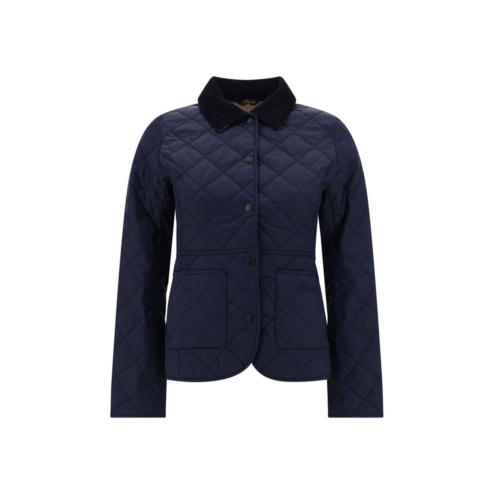 Blue Polyester Coat - ventzia